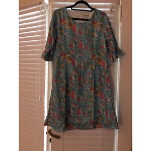 Sailboat shift dress